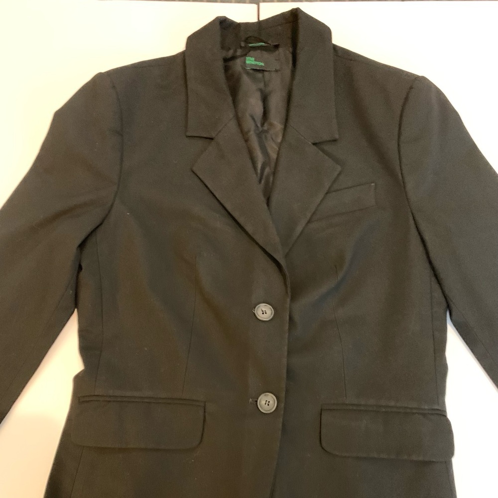 Benetton classic black blazer (size 6)